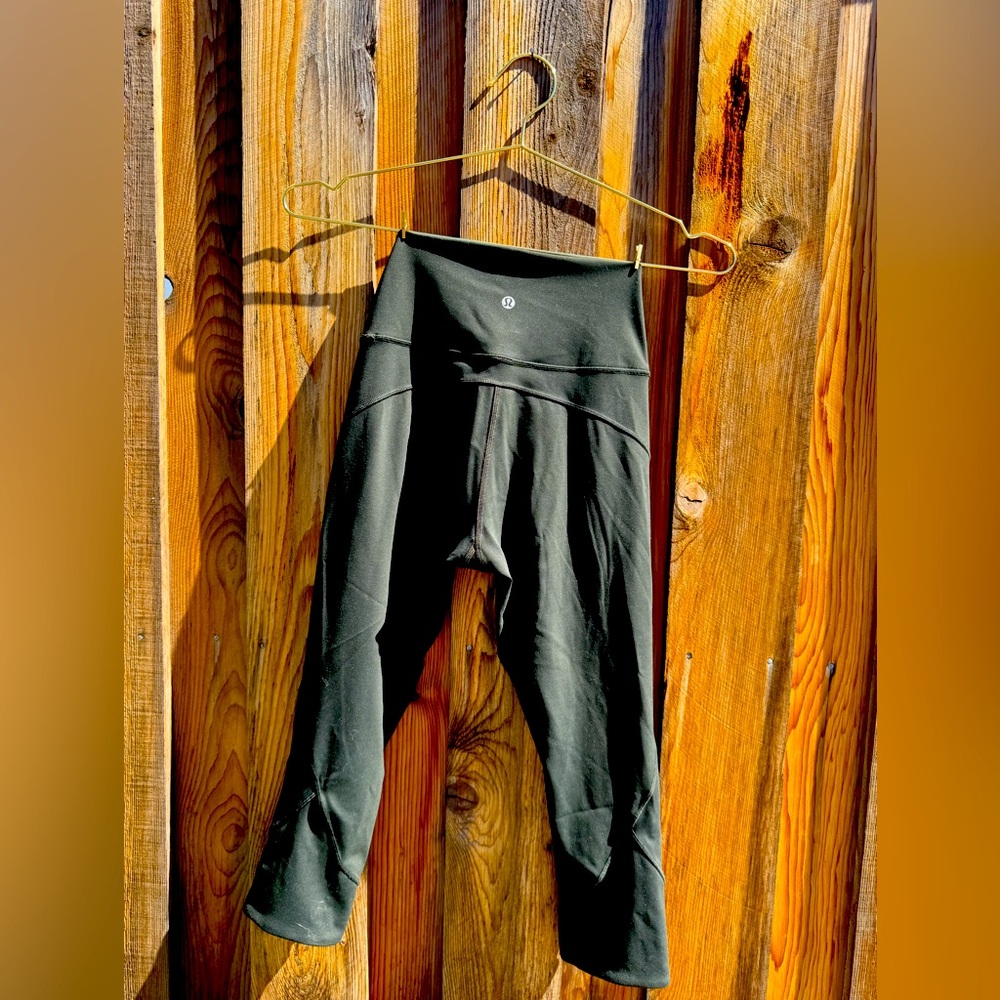Lululemon leggings, forest green, size 6